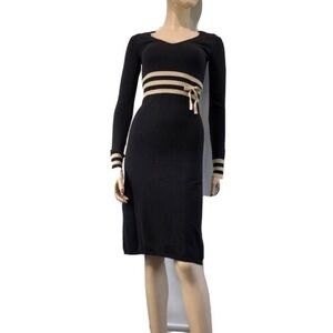 Kersh knit maxi V-neck dress long sleeve size:S/P